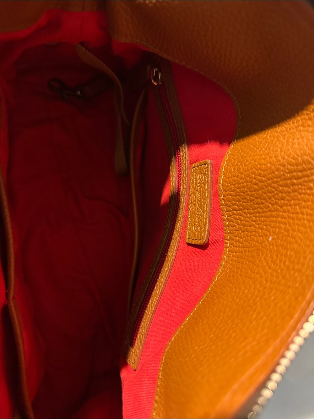 Dooney & Bourke AWL British Tan Leather Satchel - Picture 10 of 12